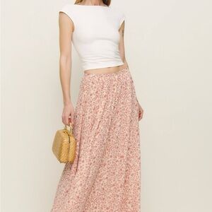 Reformation Floral Gemma Maxi Skirt Corinne size 4